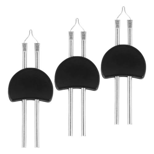 Beatifufu 3 Stück Teiliges Schweißstiftspitzen aus Stahl Langlebiger Ersatz für Handliches Wachsschmelzgerät Vielseitig für Diy-schmucklöten und Reparaturen Stabile Verbindungsschweißköpfe von Beatifufu
