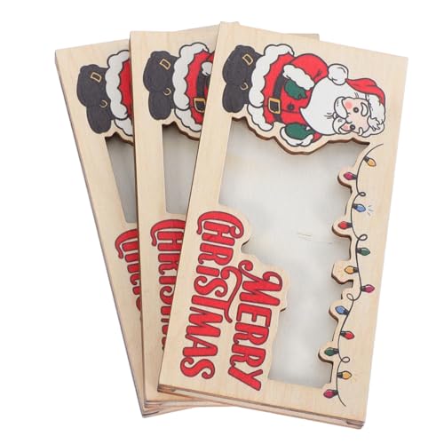 Beatifufu 3 Stück Weihnachts Geldhalter Holz mit Einzigartigem Design Kompakter Kartenhalter und DIY Bargeldspender Robustes Partygeschenk für Festliche Feiern und Besondere Geschenkideen Beatifufu 3 Stück Weihnachts Geldhalter Holz mit Einzigartigem Design Kompakter Kartenhalter und DIY Bargeldspender Robustes Partygeschenk für Festliche Feiern und Besondere Geschenkideen von Beatifufu
