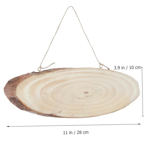 Beatifufu 3 Stücke Ovales Teiliges Hängender Holzanhänger aus Kiefernholz mit Rinde DIY Bastelplatten für Rustikale Dekoration Bemalbar und Beschriftbar ca für Handwerk und Wandkunst Beatifufu 3 Stücke Ovales Teiliges Hängender Holzanhänger aus Kiefernholz mit Rinde DIY Bastelplatten für Rustikale Dekoration Bemalbar und Beschriftbar ca für Handwerk und Wandkunst von Beatifufu
