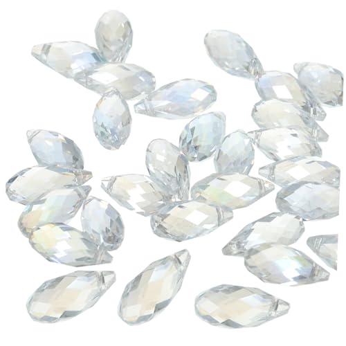 Beatifufu 30 Stück Facettierte Wassertröpfchen Glasperlen DIY Schmuckherstellung Perlen für Halsketten Armbänder Haaraccessoires Bastelbedarf Langlebig Robust Beatifufu 30 Stück Facettierte Wassertröpfchen Glasperlen DIY Schmuckherstellung Perlen für Halsketten Armbänder Haaraccessoires Bastelbedarf Langlebig Robust von Beatifufu