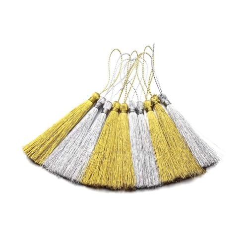 Beatifufu 30 Stück Teiliges Chinesische Quasten Anhänger in Gold und Silber Dekorative Lesezeichen Vorhanganhänger Feine Hängende Ornamente für DIY Bastelprojekte und Heimdekoration Beatifufu 30 Stück Teiliges Chinesische Quasten Anhänger in Gold und Silber Dekorative Lesezeichen Vorhanganhänger Feine Hängende Ornamente für DIY Bastelprojekte und Heimdekoration von Beatifufu