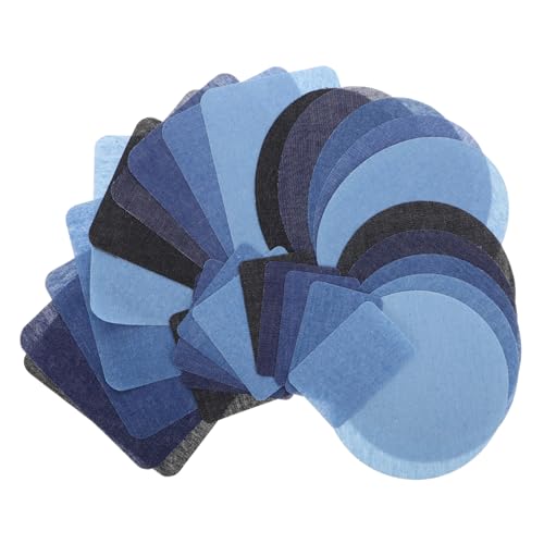 Beatifufu 30 Stück Teiliges Denim Patches zum Aufbügeln und Annähen Vielseitig Einsetzbar für Jeans Hemden Röcke Reparaturfähige Zuschneidbare Stoffflicken für Schnelle Löcherreparatur und Beatifufu 30 Stück Teiliges Denim Patches zum Aufbügeln und Annähen Vielseitig Einsetzbar für Jeans Hemden Röcke Reparaturfähige Zuschneidbare Stoffflicken für Schnelle Löcherreparatur und von Beatifufu
