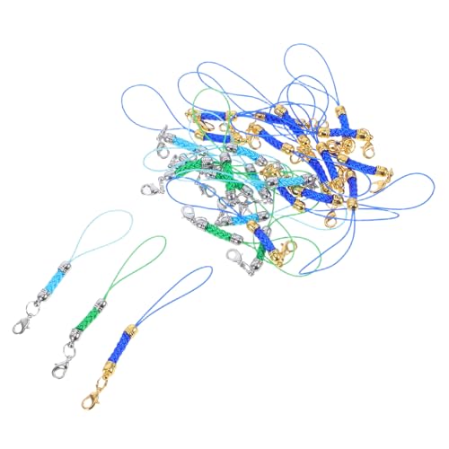 Beatifufu 30 Stück Teiliges Handykordeln mit Karabinerhaken Bunte Handy Lanyards für Schlüsselanhänger USB Stick DIY Schmuckzubehör Kompatibel mit Handy Tablet Kamera Leicht von Beatifufu