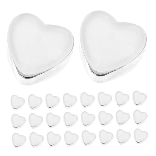 Beatifufu 30 Stück Teiliges Herzförmiger Silikon Ohrring Stopper Weiche Rutschfeste Ohrstecker Verschlüsse für Frauen Wiederverwendbare Diy Schmuckzubehör Komfortabel und Elegant von Beatifufu