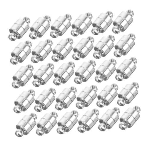 Beatifufu 30 Stück Teiliges Kupfer Magnetverschluss Kompakte Schmuckverschlüsse für Halsketten Armbänder Fußketten Verschleißfest Vielseitig Kompatibel für DIY Schmuckherstellung und von Beatifufu