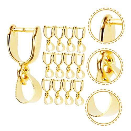 Beatifufu 30 Stück Teiliges Metall Pinch Clip Goldfarbene Anhängerverbinder Langlebige DIY Halsketten Verschlüsse Einfache Installation Vielseitig für Schmuckherstellung Wie Armbänder und von Beatifufu
