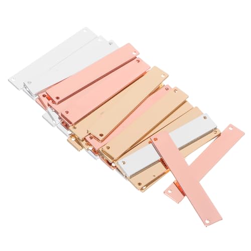 Beatifufu 30 Stück Teiliges Metall Stanzblanks Rechteckige Doppelloch Anhänger aus Kupfer für DIY Schmuckherstellung Halskette Armband Connector Charms Silber Gold Roségold Beatifufu 30 Stück Teiliges Metall Stanzblanks Rechteckige Doppelloch Anhänger aus Kupfer für DIY Schmuckherstellung Halskette Armband Connector Charms Silber Gold Roségold von Beatifufu