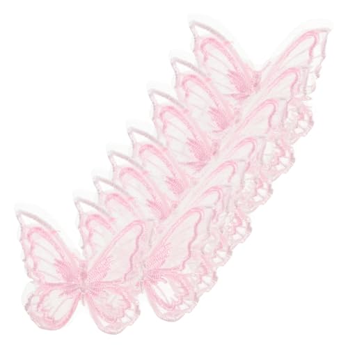 Beatifufu 30 Stück Teiliges Organza Schmetterling Aufnäher Doppellagige Bestickte Spitzenapplikationen Rosa DIY Kleidung Reparatur Patch für Brautkleider Haaraccessoires Taschen und Beatifufu 30 Stück Teiliges Organza Schmetterling Aufnäher Doppellagige Bestickte Spitzenapplikationen Rosa DIY Kleidung Reparatur Patch für Brautkleider Haaraccessoires Taschen und von Beatifufu
