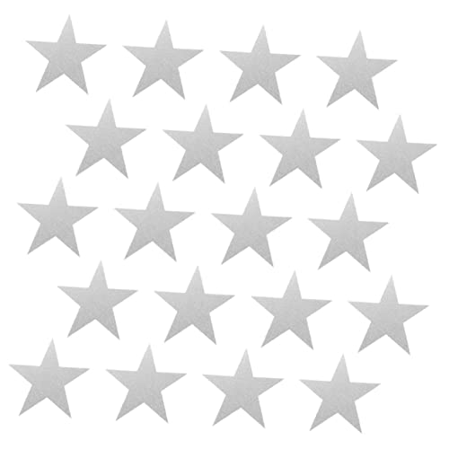 Beatifufu 30 Stück Teiliges Pentagramm Papier Ausschnitte Silber Glitzernde Schulwand Dekoration Pinnwand Sterne für Klassenzimmer Diy Scrapbook Bastelmaterial Vielseitig für Fenster Partys von Beatifufu