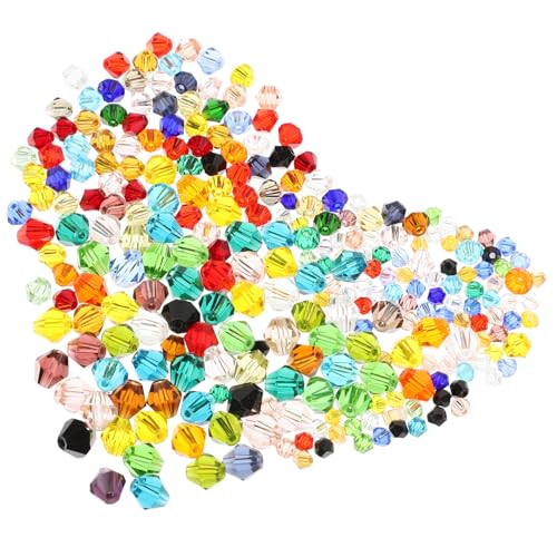 Beatifufu 300 Stück Bicone Mischfarben Bastelperlen für Schmuckherstellung Armband Halskette Ohrring Zubehör von Beatifufu