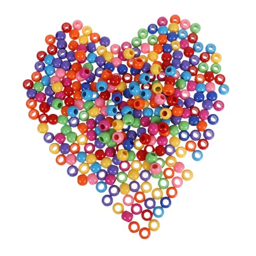 Beatifufu 300 Stück Bunte Acrylperlen mit Großem Loch Diy Schmuckperlen für Armbänder Halsketten Ohrringe Schlüsselanhänger Basteln Zubehör von Beatifufu