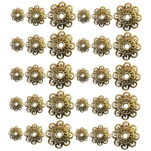 Beatifufu 300 Stück Teiliges Perlenkappen Legierung Blütenförmige Endkappen und Spacer für DIY Schmuckherstellung Antikgold Geeignet für Armbänder und Halsketten Beatifufu 300 Stück Teiliges Perlenkappen Legierung Blütenförmige Endkappen und Spacer für DIY Schmuckherstellung Antikgold Geeignet für Armbänder und Halsketten von Beatifufu