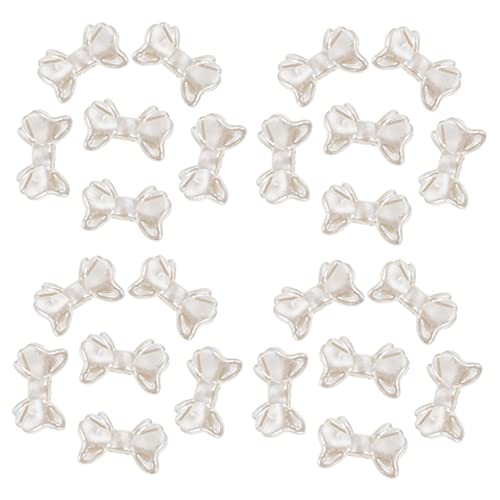 Beatifufu 300Stücke Bowknot Spacer Perlen Kunststoff Schleifenperlen für DIY Ohrringe Schmuckherstellung Glatte Oberfläche Ergänzung für Jede Dekoration von Beatifufu