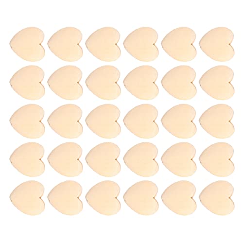 Beatifufu 30Stücke Herzförmige Holzscheiben für DIY Projekte Unvollendete Holzscheiben Stabilem Naturholz für Bastelarbeiten Dekorationen und Geschenketiketten Leicht zu Bemalen von Beatifufu