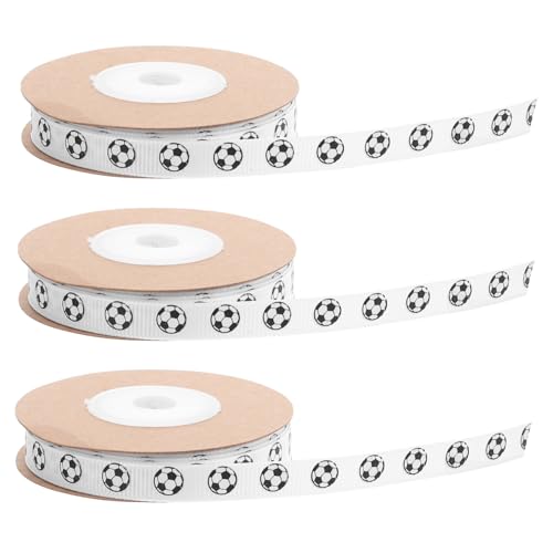 Beatifufu 3Roll Fußball Geschenkband Yards Gestreifte Sportschleifen für Geschenkverpackung Fußball-motiv für Partydekoration Langlebiges Glänzendes Seidenband für Jungen Beatifufu 3Roll Fußball Geschenkband Yards Gestreifte Sportschleifen für Geschenkverpackung Fußball-motiv für Partydekoration Langlebiges Glänzendes Seidenband für Jungen von Beatifufu