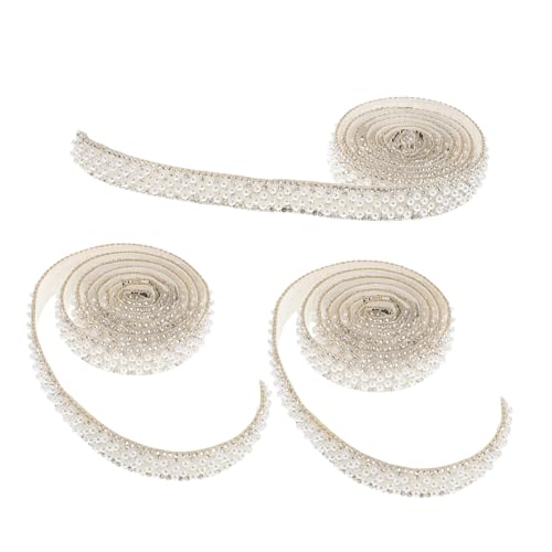 Beatifufu 3Rollen Perlen Strassband Selbstklebendes Bling Roll für Diy Hochzeitsdekoration Gürtel Handtaschen und Bastelprojekte Glänzendes Accessoire Beatifufu 3Rollen Perlen Strassband Selbstklebendes Bling Roll für Diy Hochzeitsdekoration Gürtel Handtaschen und Bastelprojekte Glänzendes Accessoire von Beatifufu