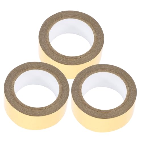 Beatifufu 3Rollen Washi Tape Dekoratives Klebeband Goldfolie Selbstklebendes Bastelband für Scrapbooking Journaling DIY Projekte Basteln ohne Rückstände von Beatifufu