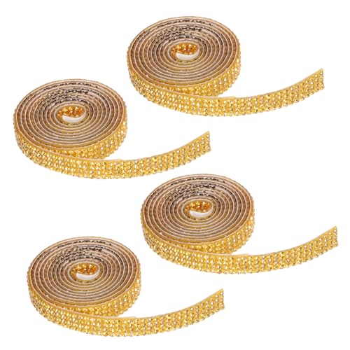 Beatifufu 4 Rollen Selbstklebendes Strassband Breit Rolle Glitzerndes Rhinestone Tape für Geschenkverpackung Kleidung Schmuck und DIY Bastelprojekte Beatifufu 4 Rollen Selbstklebendes Strassband Breit Rolle Glitzerndes Rhinestone Tape für Geschenkverpackung Kleidung Schmuck und DIY Bastelprojekte von Beatifufu