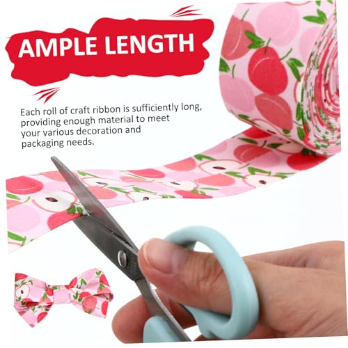 Beatifufu 4 Rollen Sommerliche Stoffbänder mit Fruchtmuster Nylonband Breit Geschenkband Shower Schleifenband für Blumensträuße Basteln Beatifufu 4 Rollen Sommerliche Stoffbänder mit Fruchtmuster Nylonband Breit Geschenkband Shower Schleifenband für Blumensträuße Basteln von Beatifufu