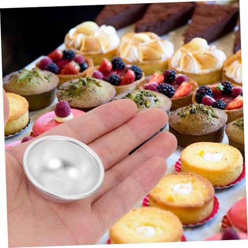 Beatifufu 4 STÜCKE Teiliges Aluminium Halbkugel Backform Vielseitige DIY Badekugel und Kuchenform mit Glatter Oberfläche Leicht und Langlebig für Badebomben und Gebäck Einfache Handhabung Beatifufu 4 STÜCKE Teiliges Aluminium Halbkugel Backform Vielseitige DIY Badekugel und Kuchenform mit Glatter Oberfläche Leicht und Langlebig für Badebomben und Gebäck Einfache Handhabung von Beatifufu