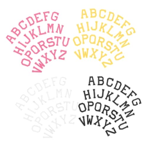 Beatifufu 4 Sätze Bestickte Buchstaben Patches Aufbügeln Kleidung Reparatur Applikationen Bunt Buchstaben Aufnäher für DIY Kleidung Dekoration Hosen Pullover Beatifufu 4 Sätze Bestickte Buchstaben Patches Aufbügeln Kleidung Reparatur Applikationen Bunt Buchstaben Aufnäher für DIY Kleidung Dekoration Hosen Pullover von Beatifufu