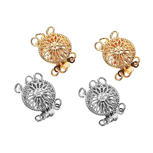 Beatifufu 4 Stück Perlenarmbandverschluss Multi Strang Schmuckverbindungsclips für und Armbänder Hochwertige DIY Schmuckzubehör mit Glattem Finish und Langlebigen Materialien Beatifufu 4 Stück Perlenarmbandverschluss Multi Strang Schmuckverbindungsclips für und Armbänder Hochwertige DIY Schmuckzubehör mit Glattem Finish und Langlebigen Materialien von Beatifufu
