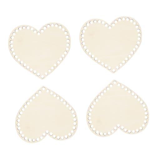Beatifufu 4 Stück Teiliges DIY Holz Taschenboden Mini Herzform Korbboden zum Häkeln und Stricken Große Löcher für Dickes Garn Geeignet für Anfänger und Handarbeitsliebhaber Beatifufu 4 Stück Teiliges DIY Holz Taschenboden Mini Herzform Korbboden zum Häkeln und Stricken Große Löcher für Dickes Garn Geeignet für Anfänger und Handarbeitsliebhaber von Beatifufu