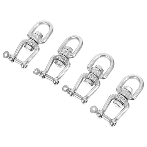 Beatifufu 4 Stück Teiliges Edelstahl Drehwirbel Ringe Rostfrei Langlebig Vielseitig Einsetzbar für Garten Haushalt Werkstatt Praktische Metallverbinder Beatifufu 4 Stück Teiliges Edelstahl Drehwirbel Ringe Rostfrei Langlebig Vielseitig Einsetzbar für Garten Haushalt Werkstatt Praktische Metallverbinder von Beatifufu