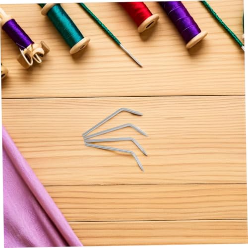 Beatifufu 4 Stück Teiliges Edelstahl Paracord Nadeln Gebogen für Outdoor Seilweben Präzise DIY Handwerk Kompatibel mit Schirmseil für Armbänder und Survival Projekte von Beatifufu