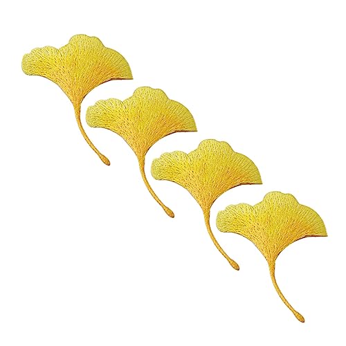 Beatifufu 4 Stück Teiliges Ginkgo Stickerei Patches Bügelflicken für Kleidung Reparatur und Dekoration Weicher Stoff zum Aufbügeln und Annähen Geeignet für Shirts Hosen Mäntel DIY Beatifufu 4 Stück Teiliges Ginkgo Stickerei Patches Bügelflicken für Kleidung Reparatur und Dekoration Weicher Stoff zum Aufbügeln und Annähen Geeignet für Shirts Hosen Mäntel DIY von Beatifufu