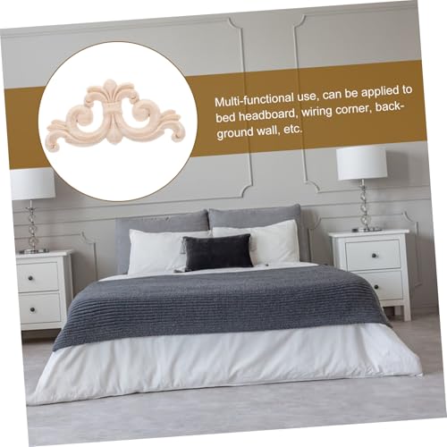 Beatifufu 4 Stück Unlackierte Holzornamente Geschnitzte Eckapplikationen aus Massivem Holz mit Unregelmäßigem Blumenmotiv DIY Möbelverzierung für Küchenschrank Wand und Bett Kopfteil Beatifufu 4 Stück Unlackierte Holzornamente Geschnitzte Eckapplikationen aus Massivem Holz mit Unregelmäßigem Blumenmotiv DIY Möbelverzierung für Küchenschrank Wand und Bett Kopfteil von Beatifufu
