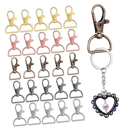 Beatifufu 40 Stück D Ringe Schlüsselanhänger mit Drehbaren Krokodilklemmen Metallische Clips Verschiedenen Farben für Diy Projekte und Bastelarbeiten Beatifufu 40 Stück D Ringe Schlüsselanhänger mit Drehbaren Krokodilklemmen Metallische Clips Verschiedenen Farben für Diy Projekte und Bastelarbeiten von Beatifufu