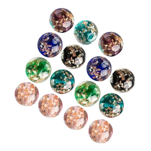 Beatifufu 40 Stück Leuchtende Glasperlen Rund DIY Schmuckperlen für Armbänder Anhänger Bastelperlen Zubehör Beatifufu 40 Stück Leuchtende Glasperlen Rund DIY Schmuckperlen für Armbänder Anhänger Bastelperlen Zubehör von Beatifufu