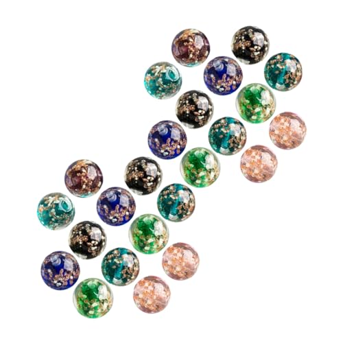 Beatifufu 40 Stück Leuchtende Glasperlen Rund Mix Farben Luminous Round Beads zum Auffädeln für DIY Schmuckherstellung Glow in The Dark Beads für Armbänder und Halsketten von Beatifufu