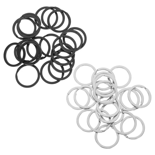 Beatifufu 40 Stück Teiliges Flache Runde Metallschlüsselringe Robuste Spaltringe in und Glänzendem Silber Einfaches Befestigen für Schlüssel Taschen und Bastelzubehör Beatifufu 40 Stück Teiliges Flache Runde Metallschlüsselringe Robuste Spaltringe in und Glänzendem Silber Einfaches Befestigen für Schlüssel Taschen und Bastelzubehör von Beatifufu