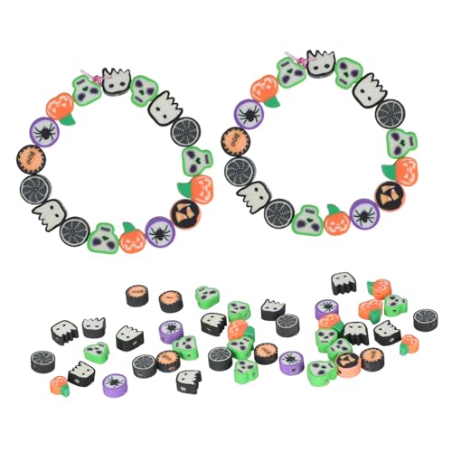 Beatifufu 40 Stück Teiliges Halloween Polymer Tonperlen mit Kürbis Geist Skelett Motiven Vielseitig für DIY Armbänder Halsketten Schmuckherstellung und Kreative Bastelprojekte Beatifufu 40 Stück Teiliges Halloween Polymer Tonperlen mit Kürbis Geist Skelett Motiven Vielseitig für DIY Armbänder Halsketten Schmuckherstellung und Kreative Bastelprojekte von Beatifufu