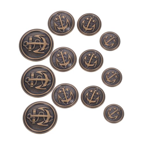 Beatifufu 40 Stück Teiliges Retro Metallknopf Set Kupferfarben Vintage Knöpfe für Mantel Blazer Jacke Robuste Kleidungsknöpfe für Nähen DIY und Jeanshosen Beatifufu 40 Stück Teiliges Retro Metallknopf Set Kupferfarben Vintage Knöpfe für Mantel Blazer Jacke Robuste Kleidungsknöpfe für Nähen DIY und Jeanshosen von Beatifufu