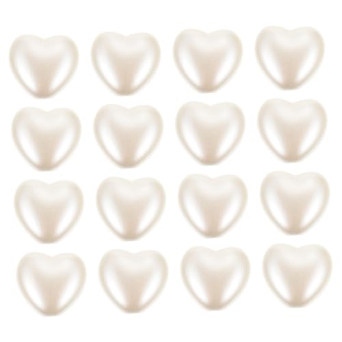 Beatifufu 400 Stück Kleine Herzperlen Charms Flache Abs Perlen in Herzform Perlen für Schmuckherstellung DIY Bastelzubehör für Kreative Kunstprojekte und Geburtstagsgeschenke von Beatifufu