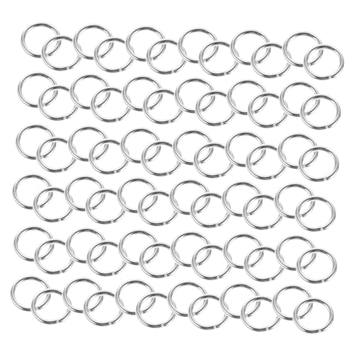 Beatifufu 400 Stück Rund Offene Jump Ringe Zinklegierung für Schmuck Diy Armband Halskette Ohrring Schlüsselanhänger Basteln Zubehör Robust Korrosionsbeständig Einfache Montage von Beatifufu