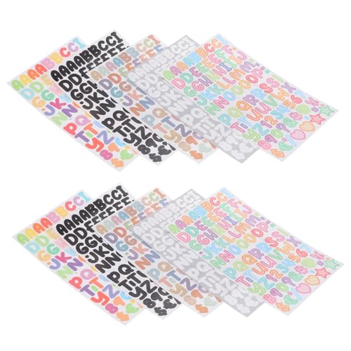 Beatifufu 45 Blatt Teiliges Selbstklebende Buchstaben Zahlenaufkleber Bunte Alphabet Dekorationssticker für DIY Scrapbook Handwerk Geeignet für Glatte Oberflächen Wie Glas Kunststoff Metall Beatifufu 45 Blatt Teiliges Selbstklebende Buchstaben Zahlenaufkleber Bunte Alphabet Dekorationssticker für DIY Scrapbook Handwerk Geeignet für Glatte Oberflächen Wie Glas Kunststoff Metall von Beatifufu