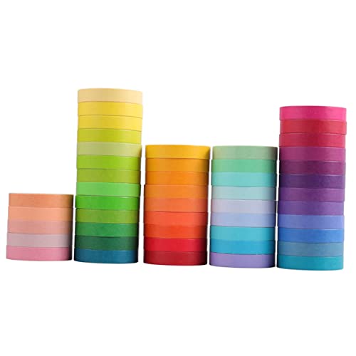 Beatifufu 48 Rollen Washi Tape Buntes DIY Klebeband für Scrapbooking Planner Geschenkverpackung Vielseitig Selbstklebend Einfach zu Handhaben Farbenfrohes Bastelzubehör Beatifufu 48 Rollen Washi Tape Buntes DIY Klebeband für Scrapbooking Planner Geschenkverpackung Vielseitig Selbstklebend Einfach zu Handhaben Farbenfrohes Bastelzubehör von Beatifufu