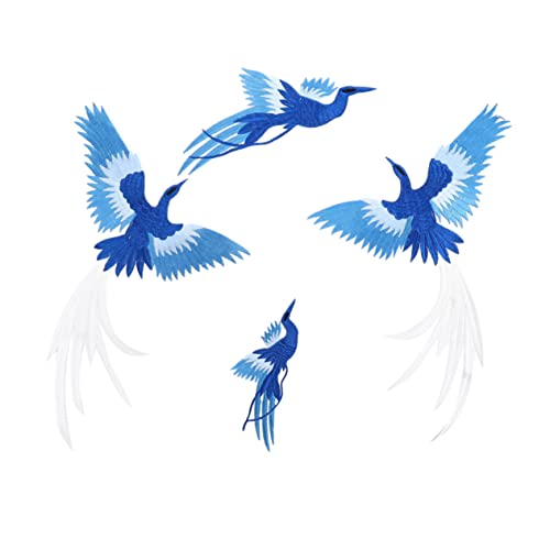 Beatifufu 4Stücke DIY Patches Handgestickte Phoenix Applikationen Textile Aufnäher für Kleidung Cheongsam Jeans Accessoires Vielseitige Nähverzierungen Beatifufu 4Stücke DIY Patches Handgestickte Phoenix Applikationen Textile Aufnäher für Kleidung Cheongsam Jeans Accessoires Vielseitige Nähverzierungen von Beatifufu