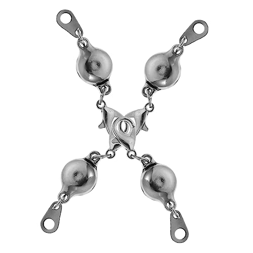 Beatifufu 4Stücke Silberne Schmuckverschlüsse Für DIY Halsketten Und Armbänder Magnetische Extender Langlebiger Legierung Für Schmuckreparatur Und Herstellung Vielseitig Beatifufu 4Stücke Silberne Schmuckverschlüsse Für DIY Halsketten Und Armbänder Magnetische Extender Langlebiger Legierung Für Schmuckreparatur Und Herstellung Vielseitig von Beatifufu