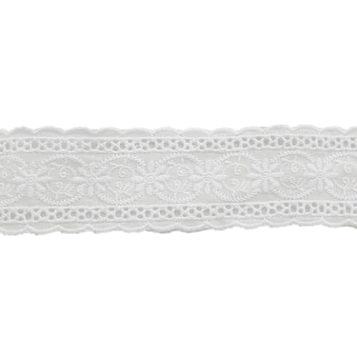 Beatifufu 5 Stück DIY Baumwoll Spitzenband Teiliges Modisches Besticktes Spitzenband für Kleidung Bastelprojekte und Hochzeitsdekoration von Beatifufu