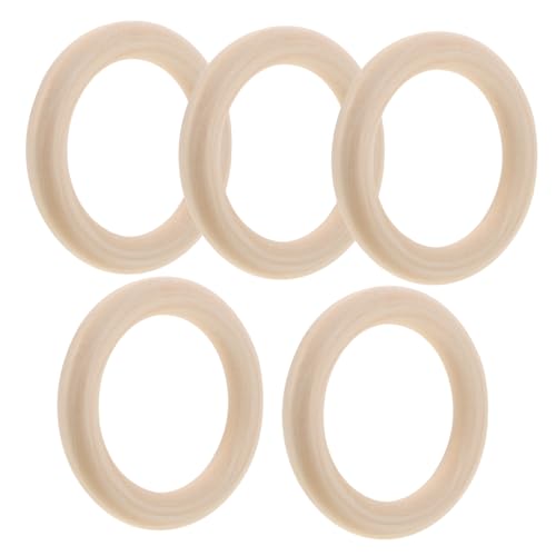 Beatifufu 5 Stück Holzringe Unbemalt für DIY Basteln Macramee Anhänger Verbindungsringe Natürliche Holz Kreise Vielseitig für Schmuck Dekoration Beatifufu 5 Stück Holzringe Unbemalt für DIY Basteln Macramee Anhänger Verbindungsringe Natürliche Holz Kreise Vielseitig für Schmuck Dekoration von Beatifufu