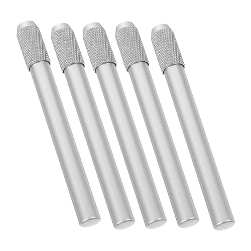 Beatifufu 5 Stück Metall Bleistiftverlängerung für Künstler Langlebiger Farbstift und Wachsmalstift Holder Einfache Installation Komfortable Haptik Geeignet für Standard Buntstifte und von Beatifufu