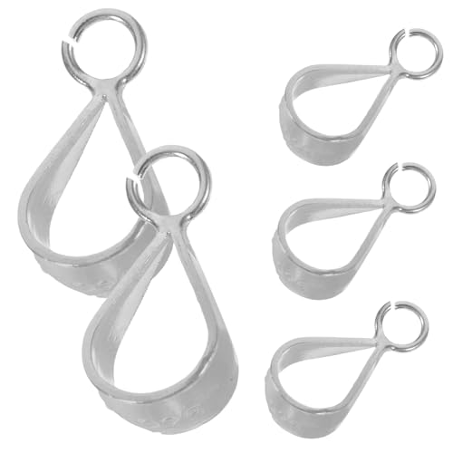 Beatifufu 5 Stück Sterling Silber Anhänger Verschlüsse Schmuckbails für DIY Ketten Armbänder Charm Halter Langlebig und Vielseitig für Schmuckherstellung von Beatifufu