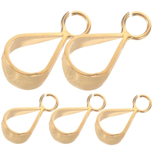 Beatifufu 5 Stück Sterling Silber Anhänger Verschluss Charm Holder für Halsketten Armbänder DIY Schmuckverbinder mit Glatter Oberfläche und Einfachem Design Beatifufu 5 Stück Sterling Silber Anhänger Verschluss Charm Holder für Halsketten Armbänder DIY Schmuckverbinder mit Glatter Oberfläche und Einfachem Design von Beatifufu