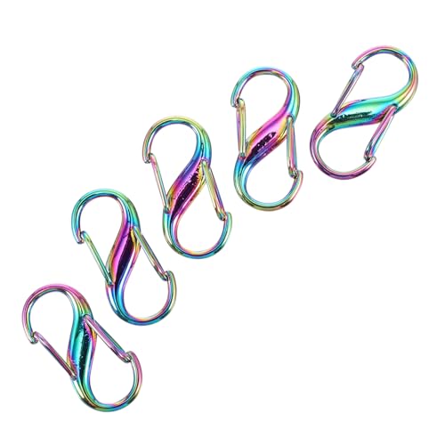 Beatifufu 5 Stück Teiliges Bunte Metallkettenschnallen Verstellbar Langlebig für Handtaschen DIY Zubehör Modisch Leicht und Einfach zu Montieren für Taschenketten und Lederriemen Beatifufu 5 Stück Teiliges Bunte Metallkettenschnallen Verstellbar Langlebig für Handtaschen DIY Zubehör Modisch Leicht und Einfach zu Montieren für Taschenketten und Lederriemen von Beatifufu