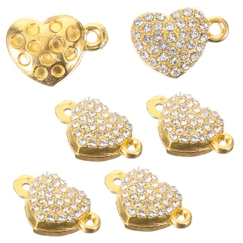 Beatifufu 5 Stück Teiliges Herz Magnetverschluss für Schmuck Diy Kleine Langlebige Metallverbindungsstücke Eleganter Magnetischer Armbandverschluss für Halsketten und Freundschaftsarmbänder Beatifufu 5 Stück Teiliges Herz Magnetverschluss für Schmuck Diy Kleine Langlebige Metallverbindungsstücke Eleganter Magnetischer Armbandverschluss für Halsketten und Freundschaftsarmbänder von Beatifufu